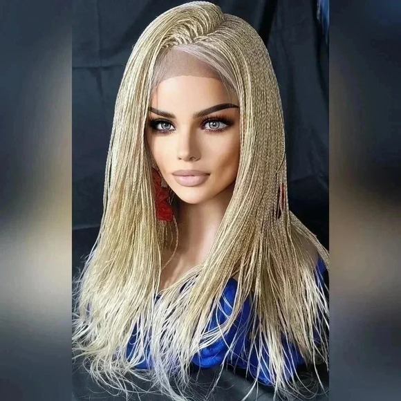 Stunning Style Revolution: 100% Handmade Micro Millions Braided Full Lace Wigs". - Picture 3 of 17